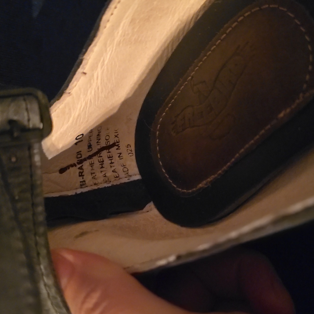 FREEBIRD Randi Weathered Dark Gray Black Heeled Leather Shoes - Size 10 New FIRM - Picture 16 of 16
